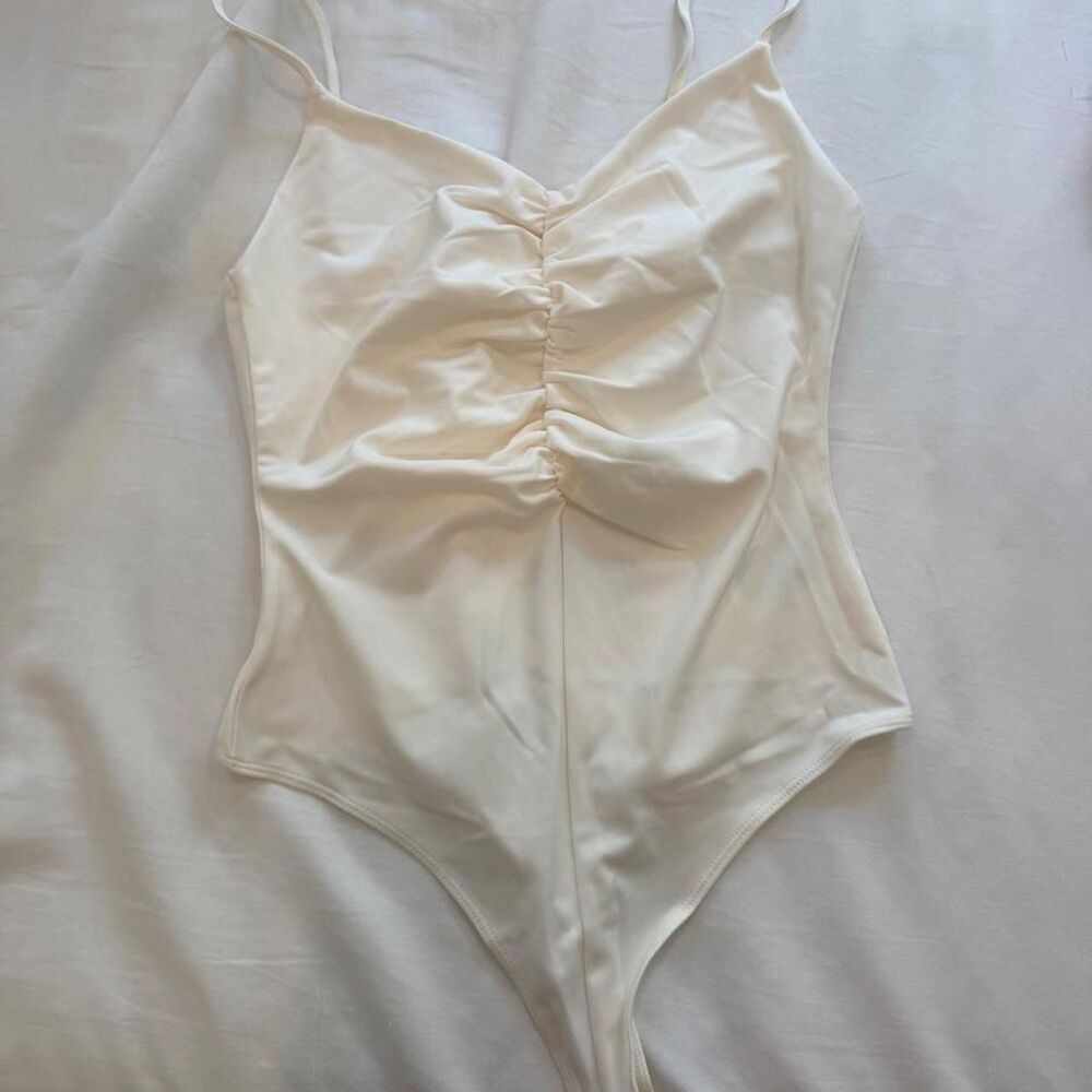 H-m Women's Cream/White Bodysuit